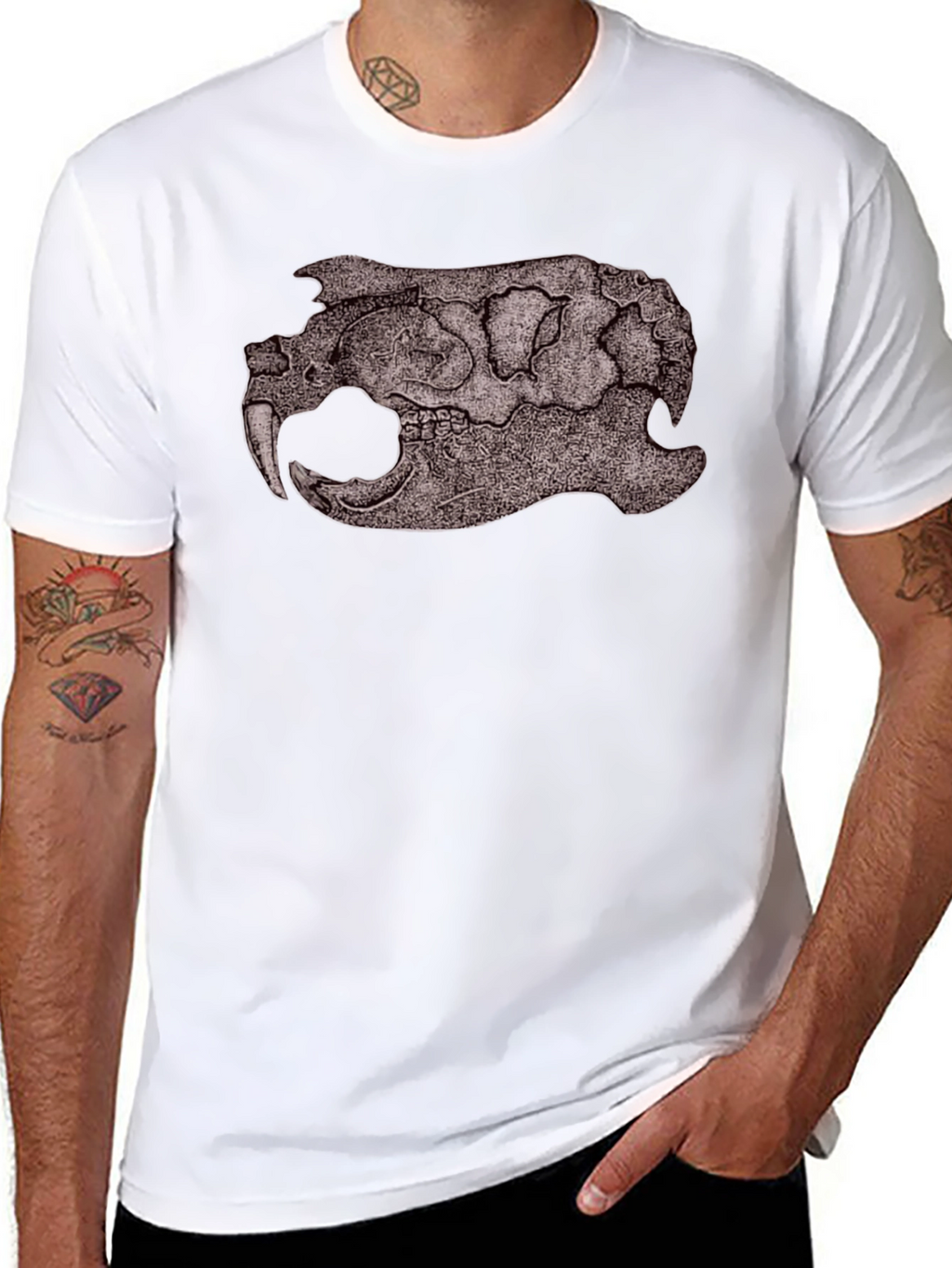 Cool Skull Graphic Black T-Shirt
