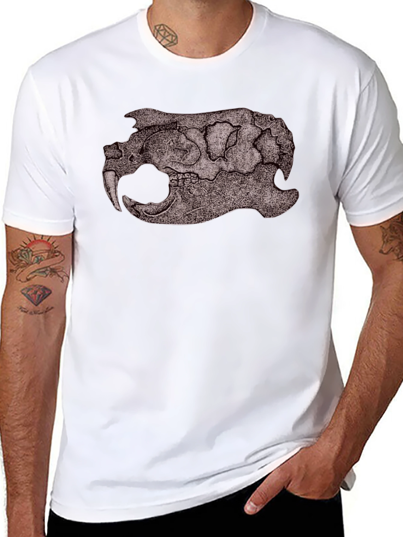 Cool Skull Graphic Black T-Shirt