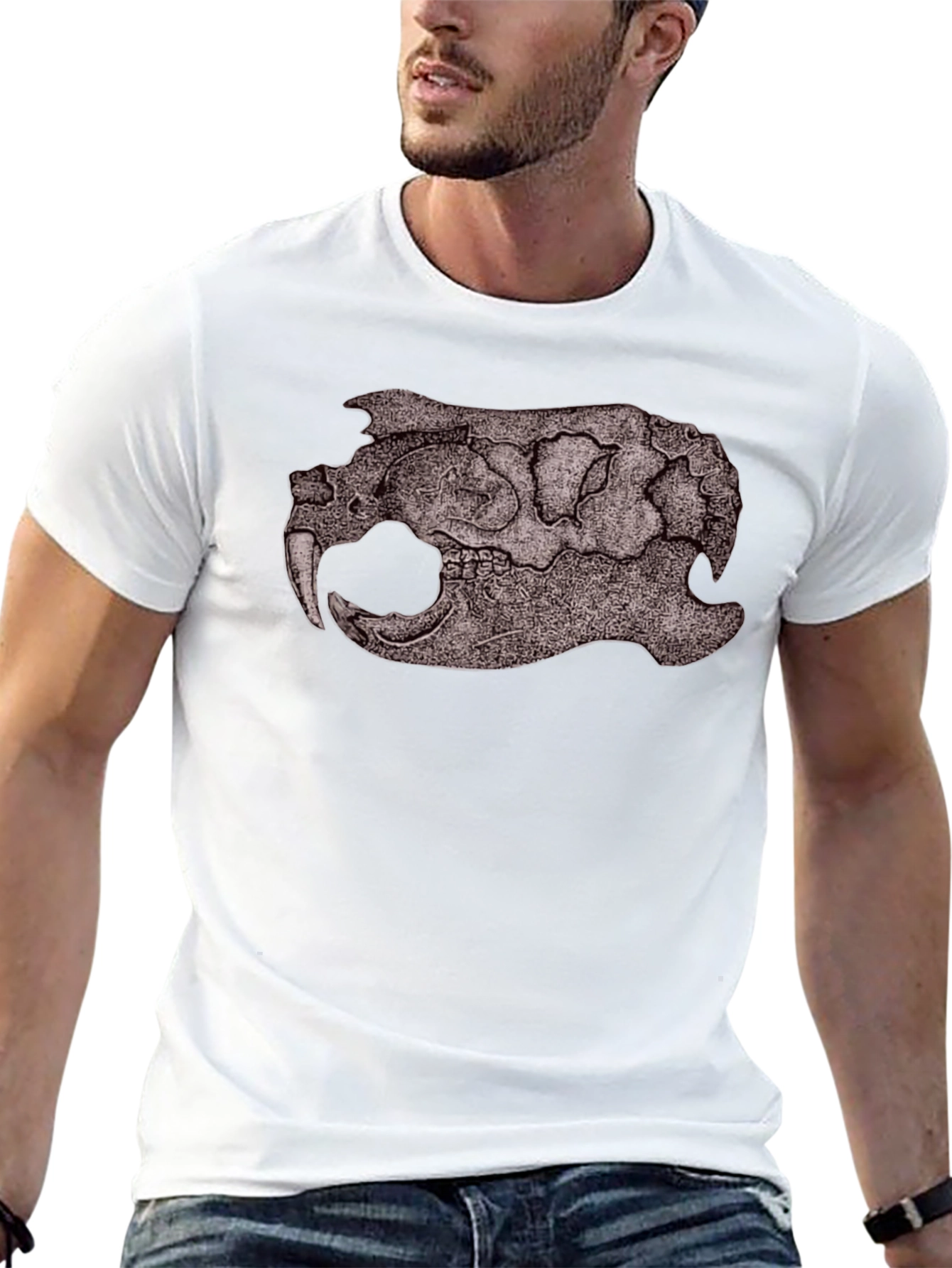 Cool Skull Graphic Black T-Shirt