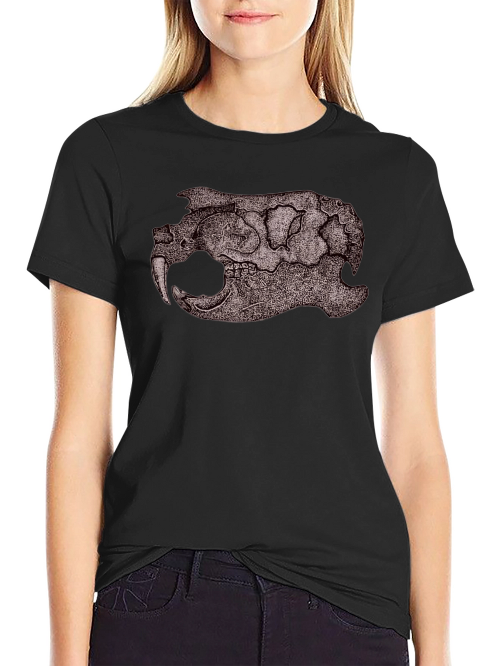 Cool Skull Graphic Black T-Shirt