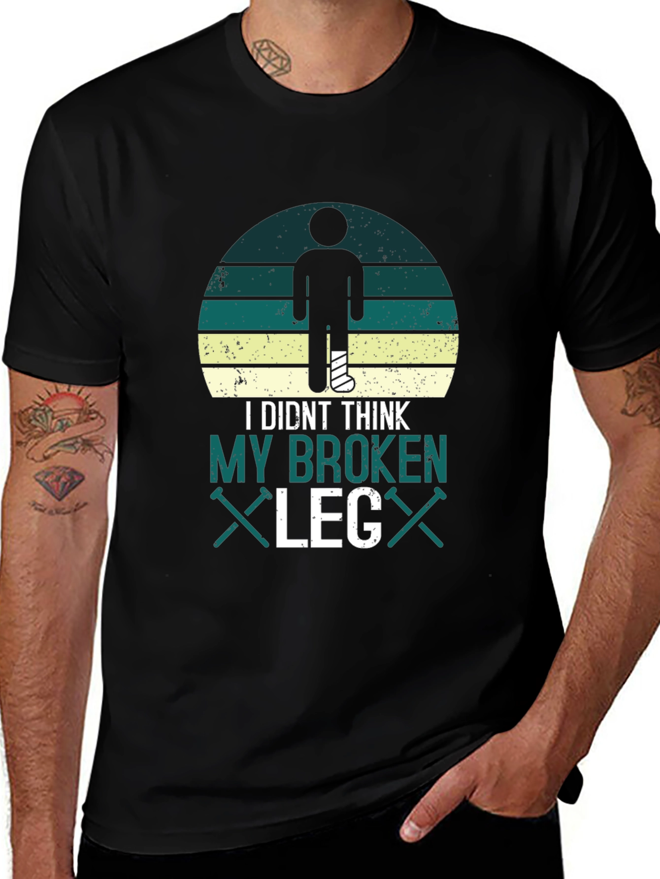 Funny Broken Leg T-Shirt - Get Well Soon Gift