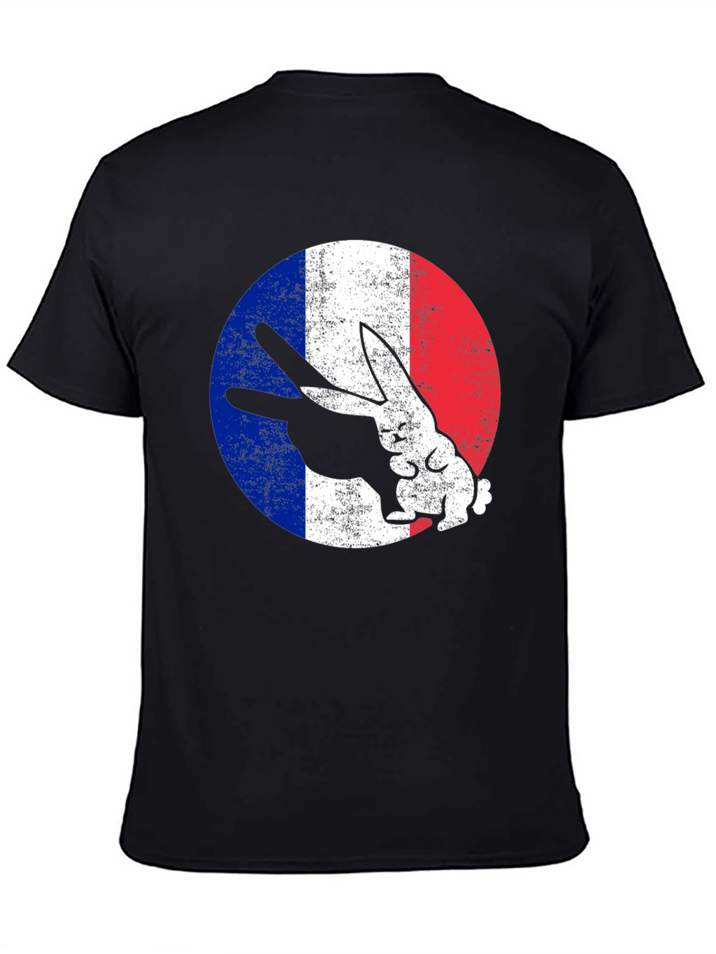 French Rabbit Graphic T-Shirt