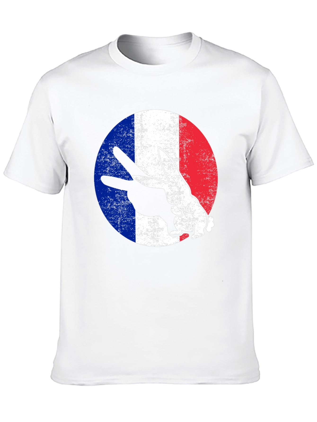 French Rabbit Graphic T-Shirt