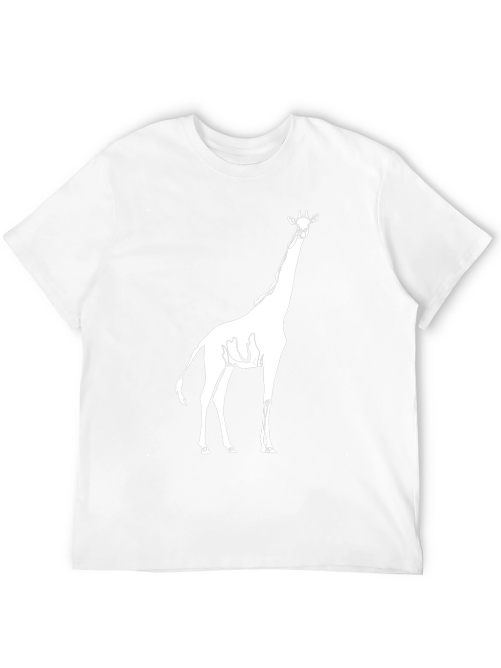 Giraffe Graphic Print Black Tee