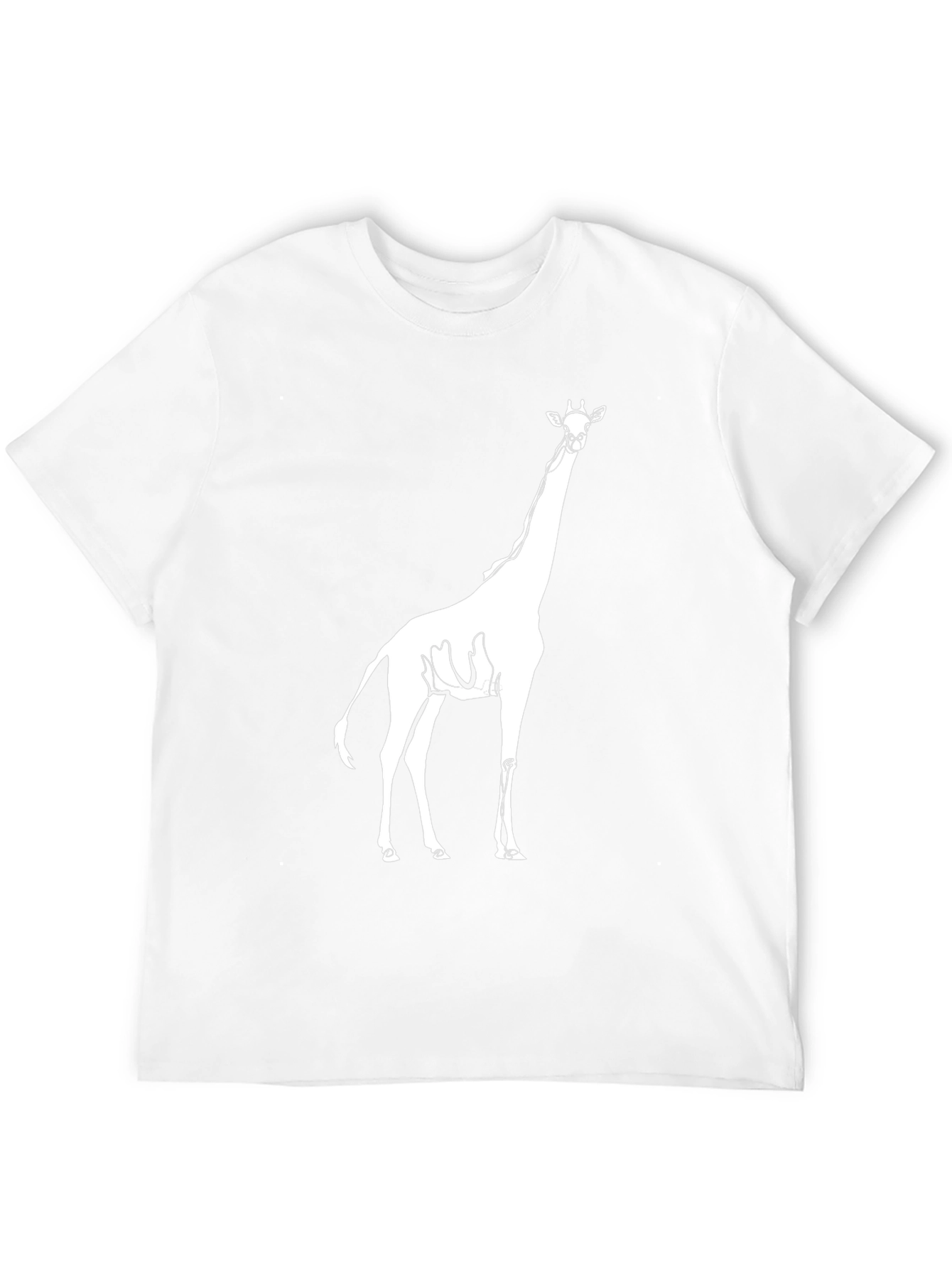 Giraffe Graphic Print Black Tee