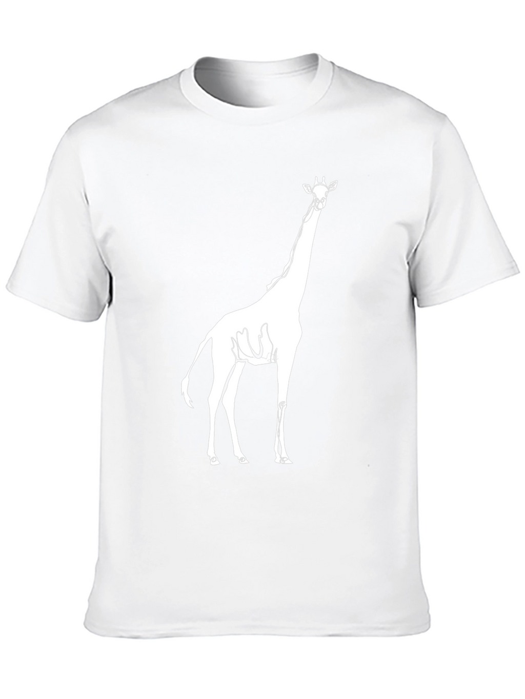 Giraffe Graphic Print Black Tee