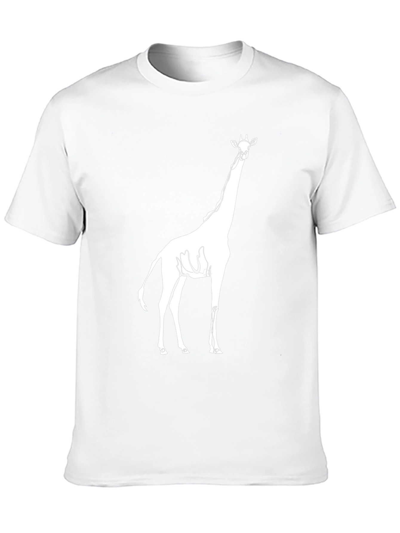 Giraffe Graphic Print Black Tee