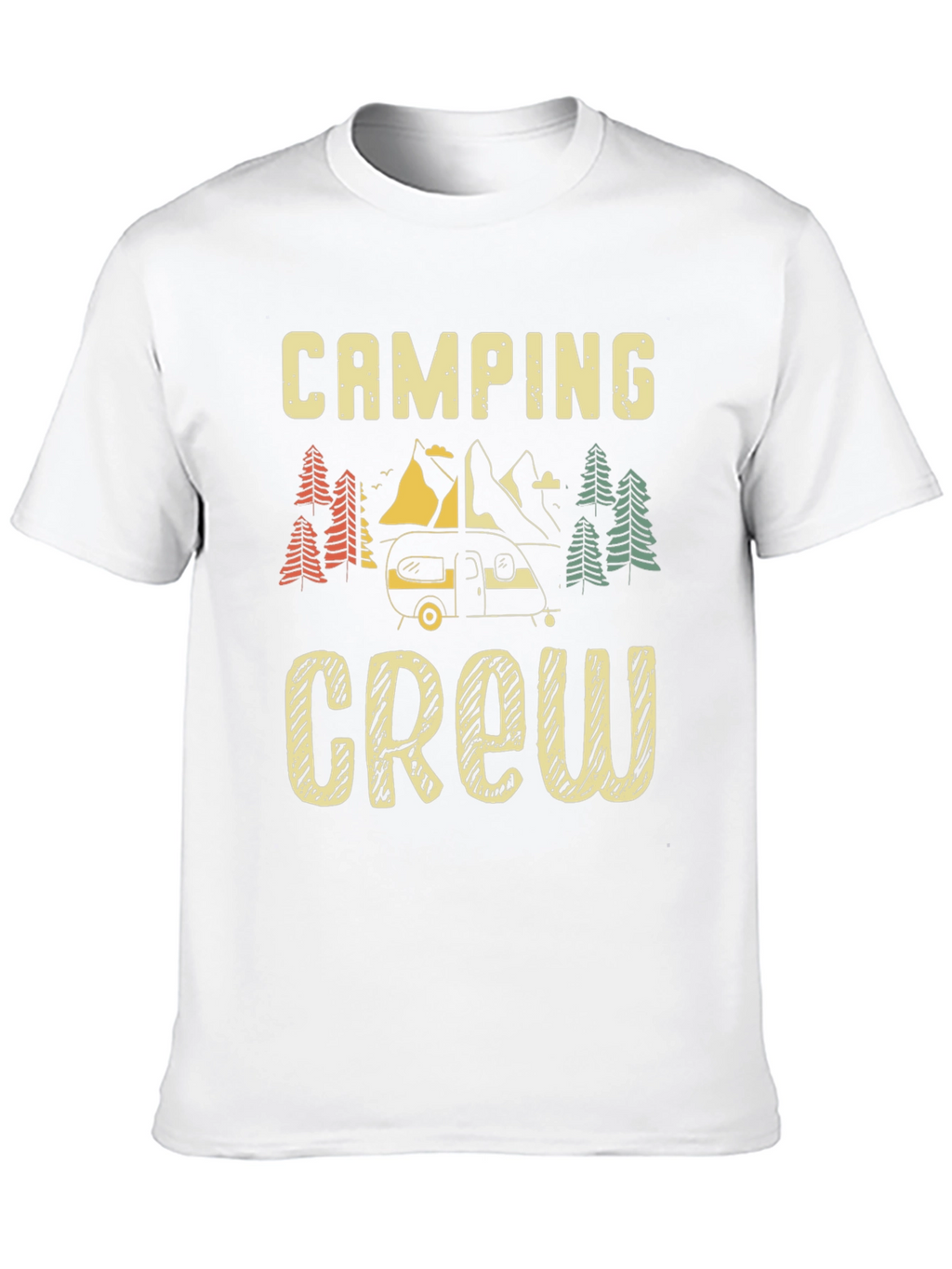 Camping Crew Graphic Tee - Black