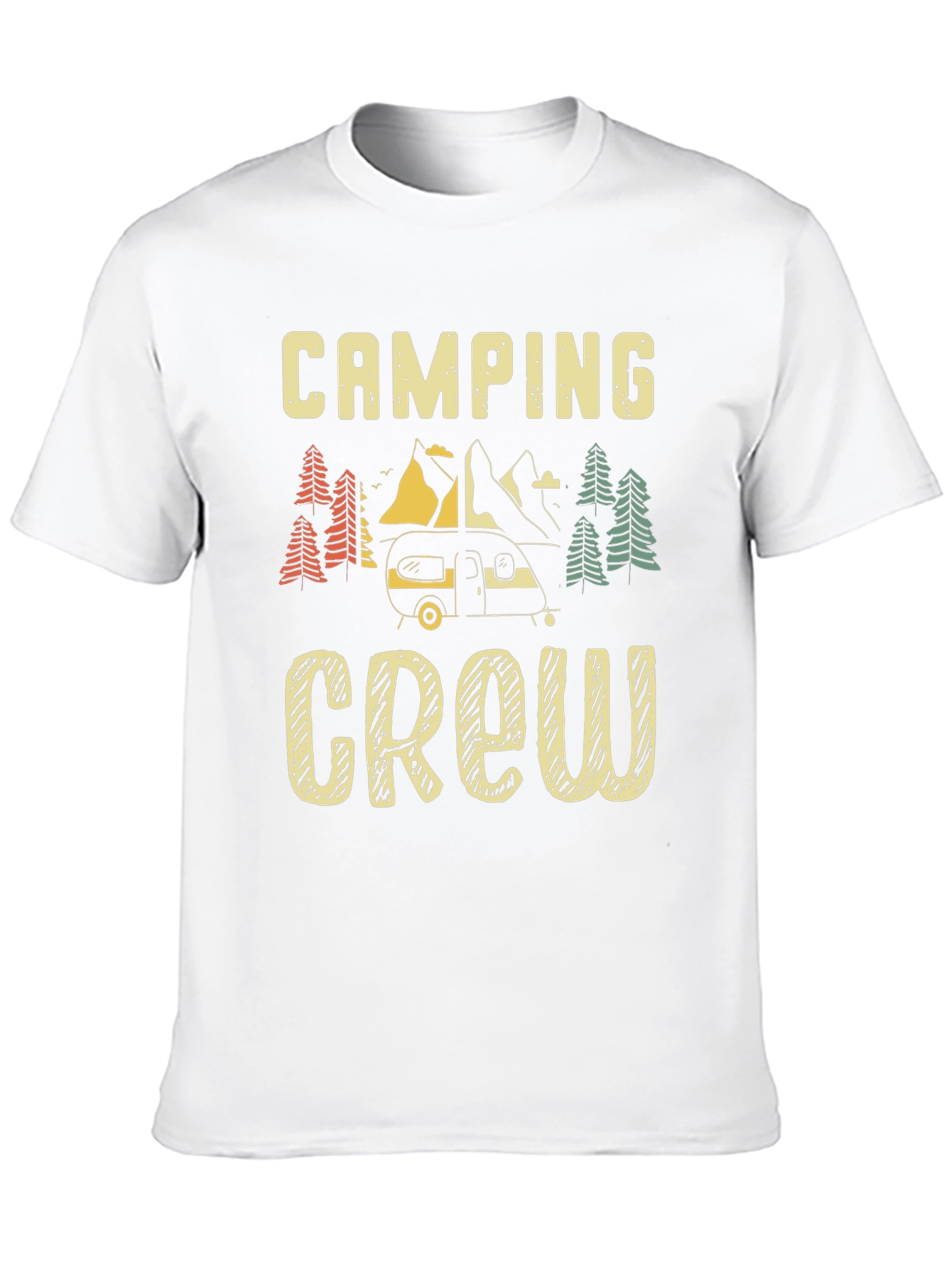 Camping Crew Graphic Tee - Black