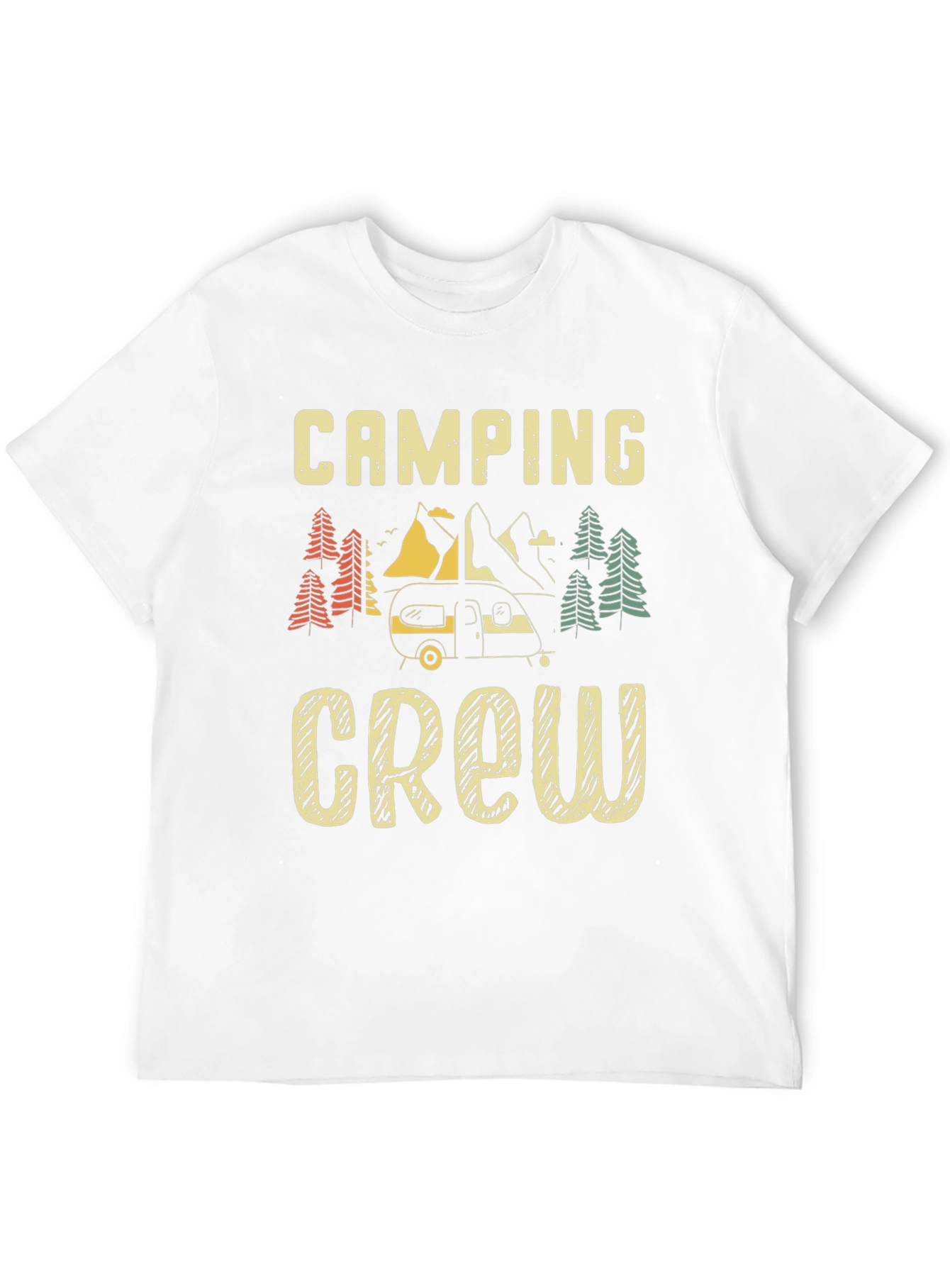 Camping Crew Graphic Tee - Black