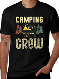 Camping Crew Graphic Tee - Black