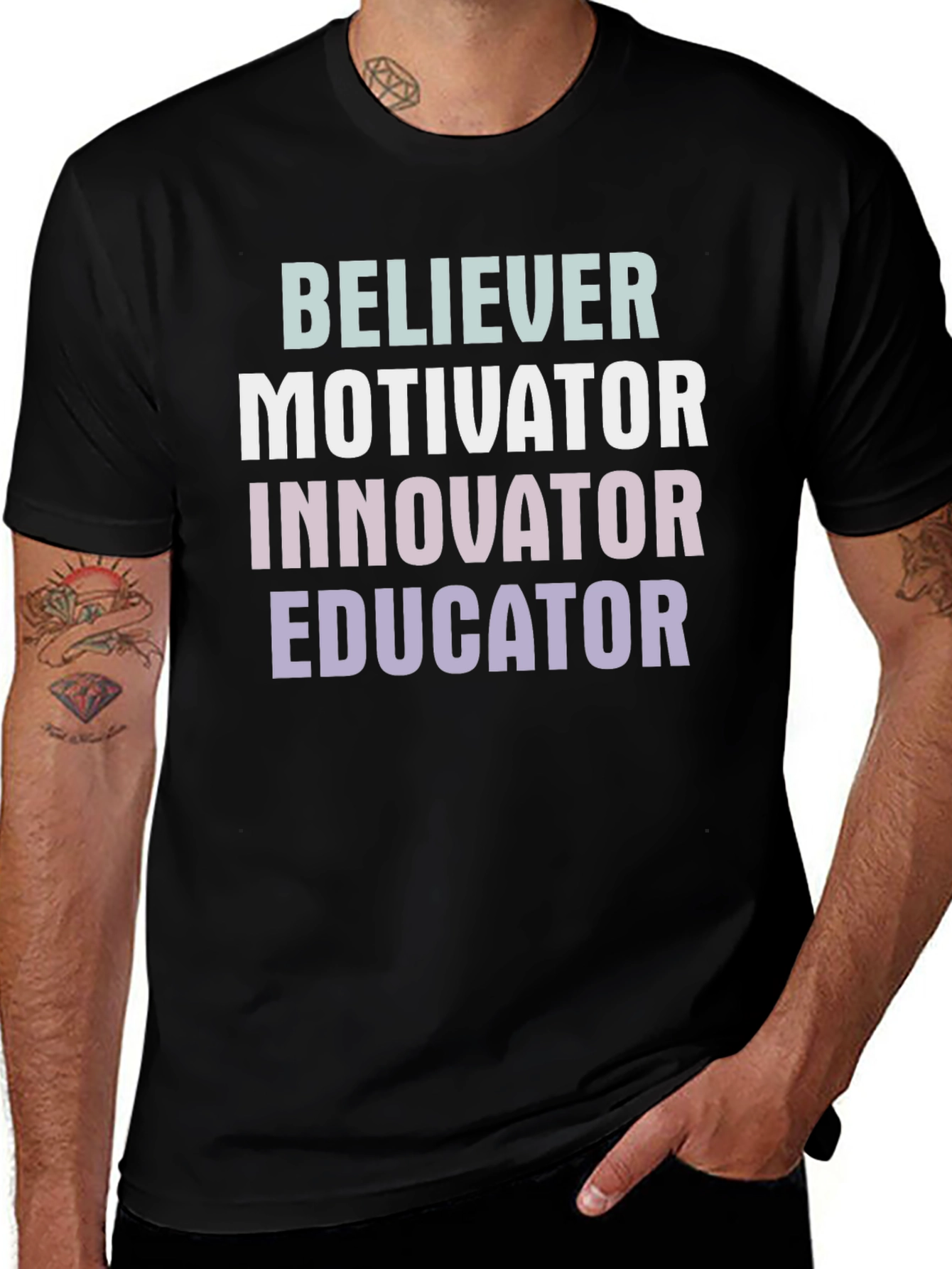 Believer Motivator Innovator Educator T-Shirt