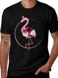 Floral Flamingo Graphic Tee