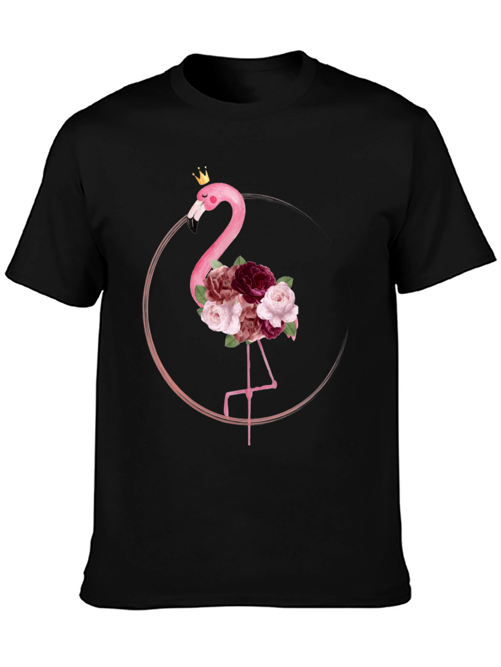 Floral Flamingo Graphic Tee