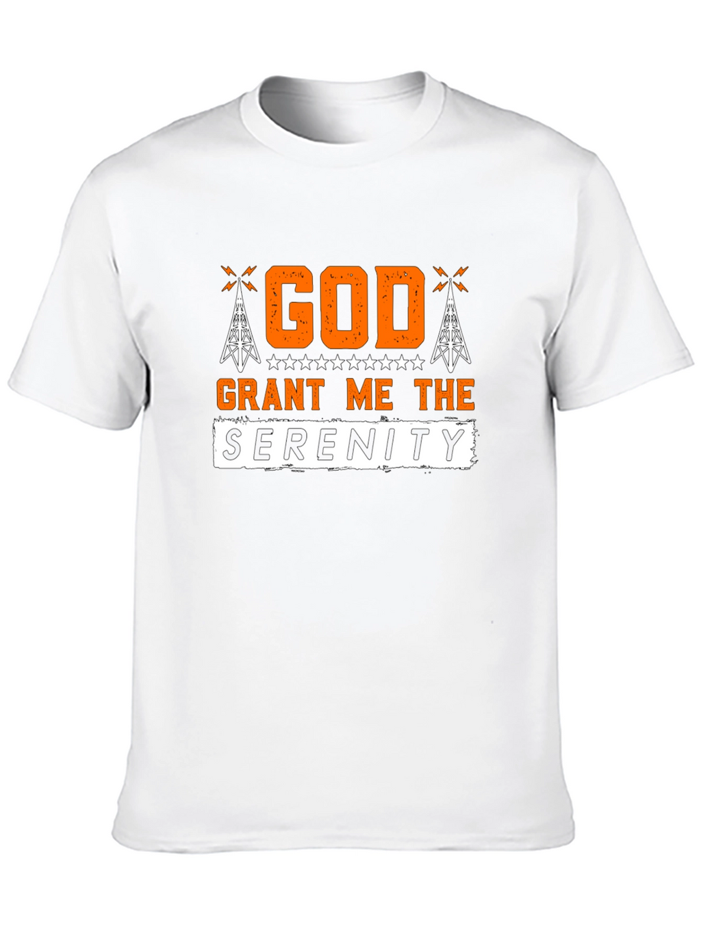 God Grant Me The Serenity Black T-Shirt