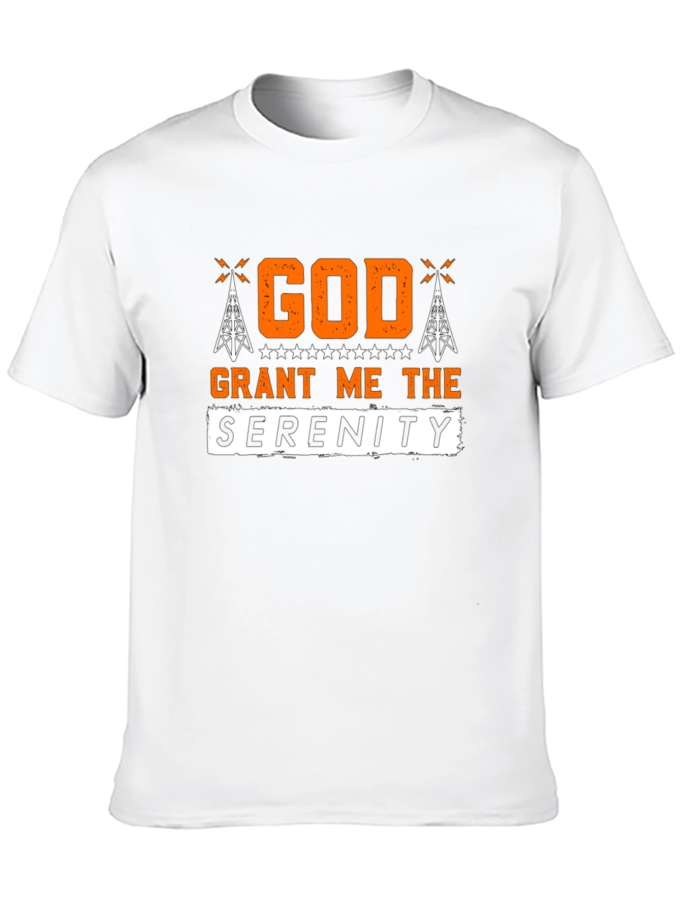 God Grant Me The Serenity Black T-Shirt