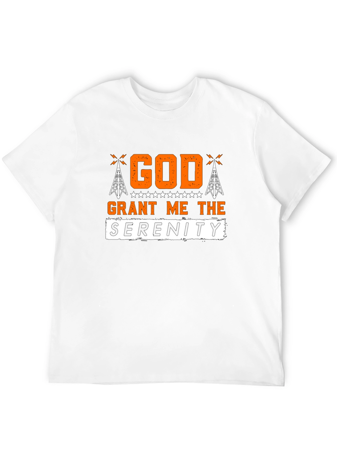 God Grant Me The Serenity Black T-Shirt