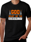 God Grant Me The Serenity Black T-Shirt