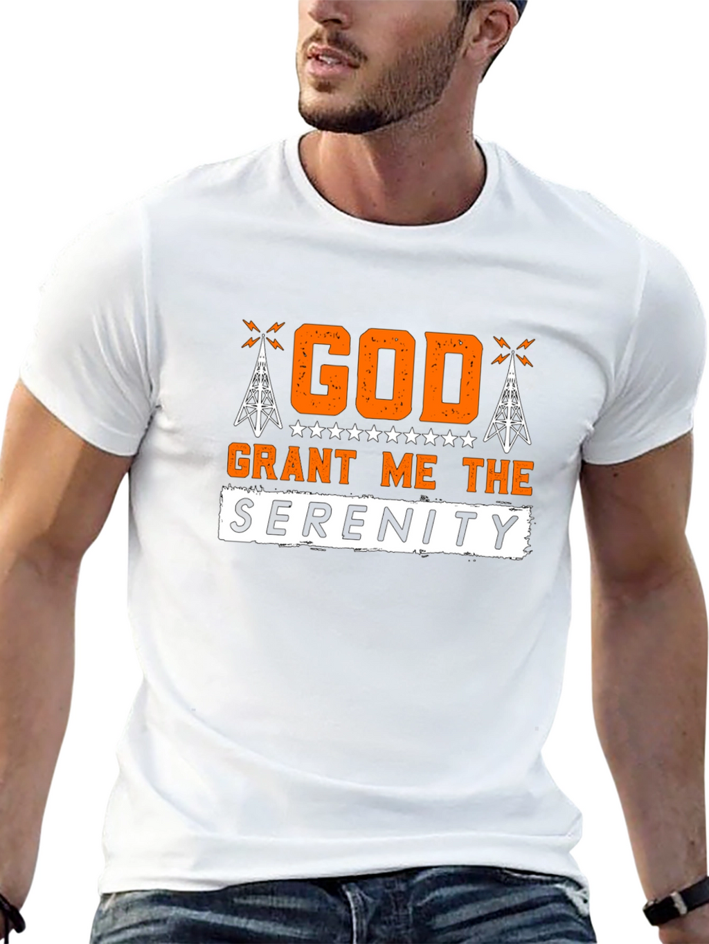 God Grant Me The Serenity Black T-Shirt