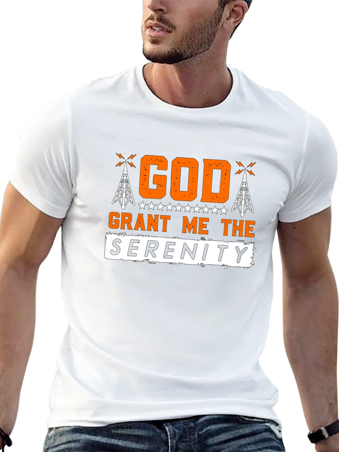 God Grant Me The Serenity Black T-Shirt