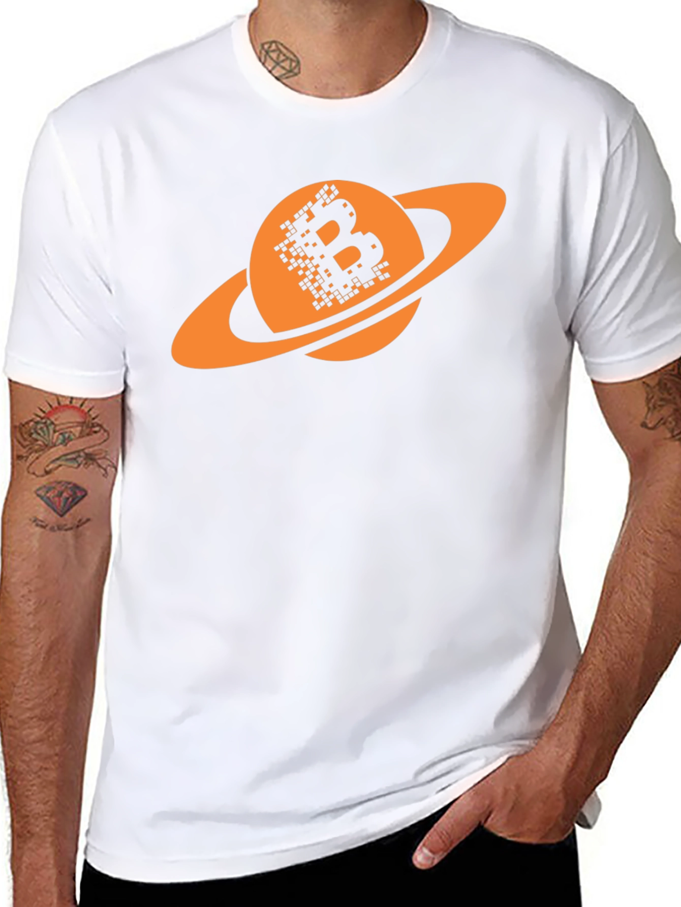 Bitcoin Saturn T-Shirt - Crypto Planet Tee