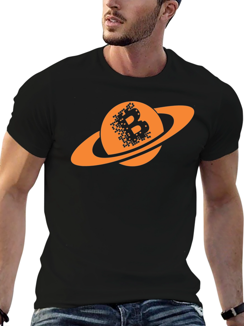 Bitcoin Saturn T-Shirt - Crypto Planet Tee