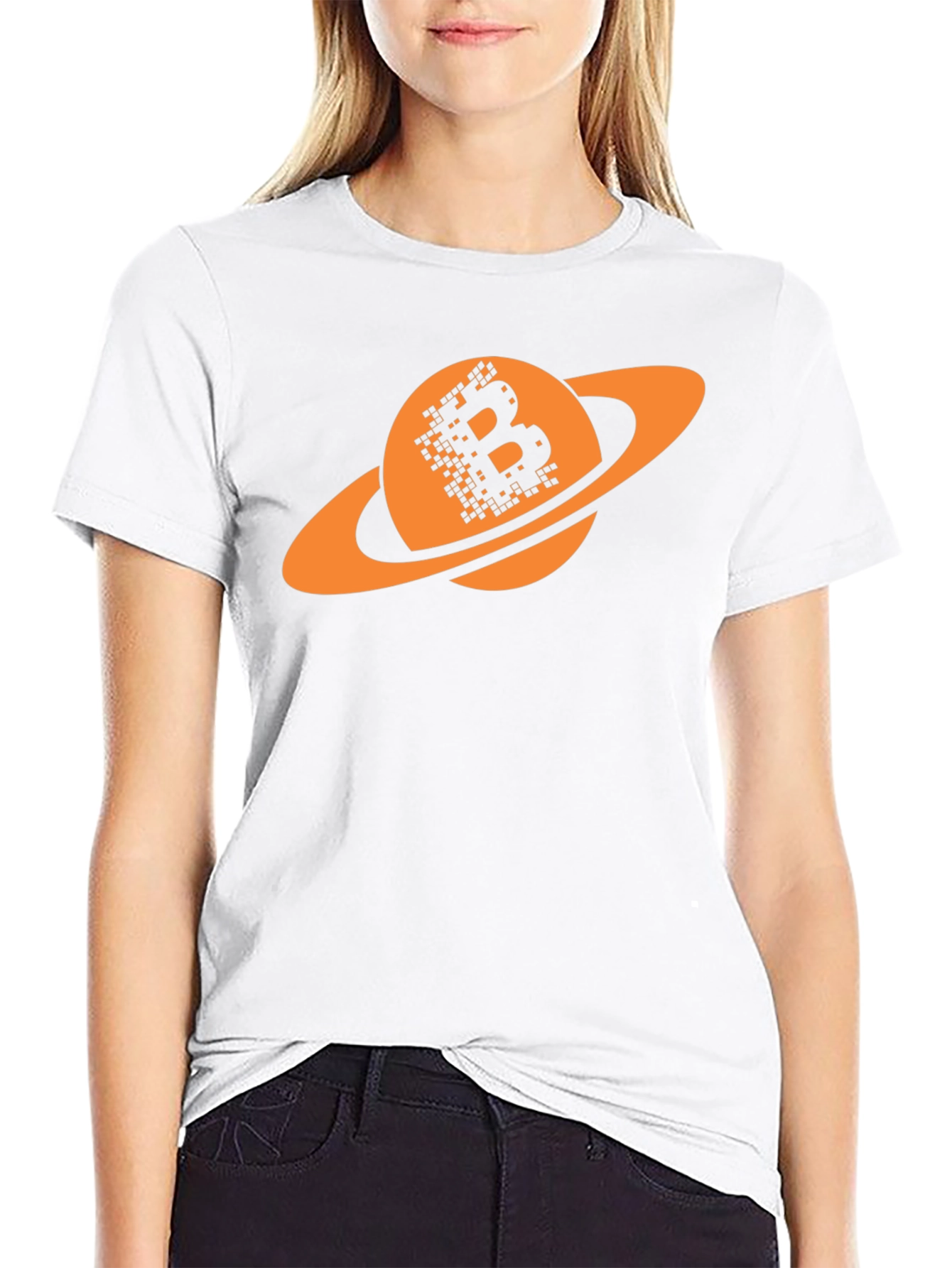 Bitcoin Saturn T-Shirt - Crypto Planet Tee