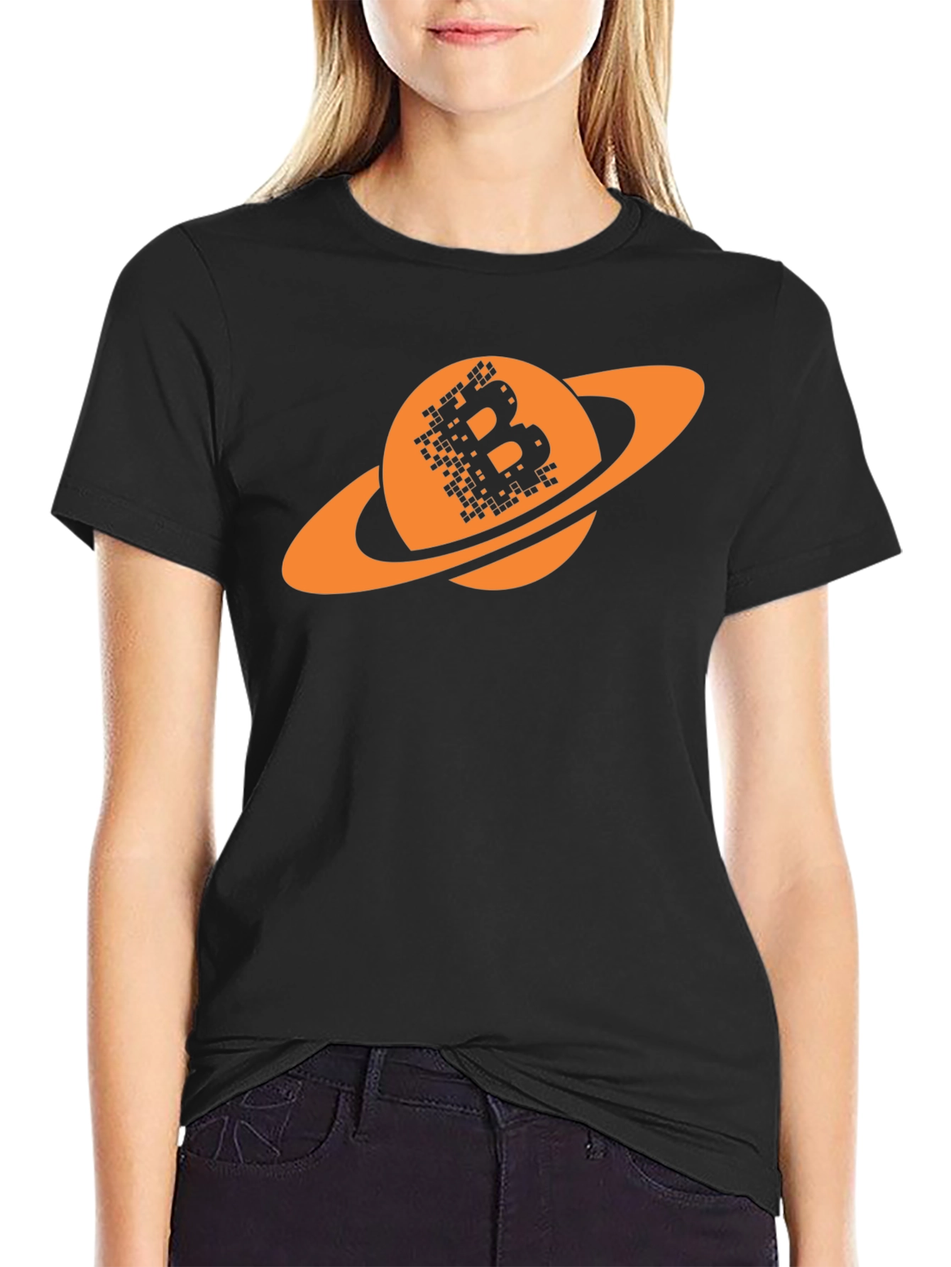 Bitcoin Saturn T-Shirt - Crypto Planet Tee