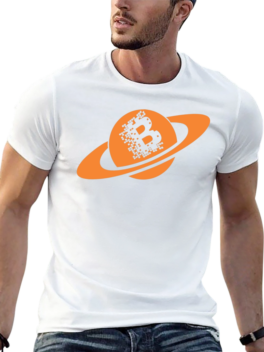 Bitcoin Saturn T-Shirt - Crypto Planet Tee