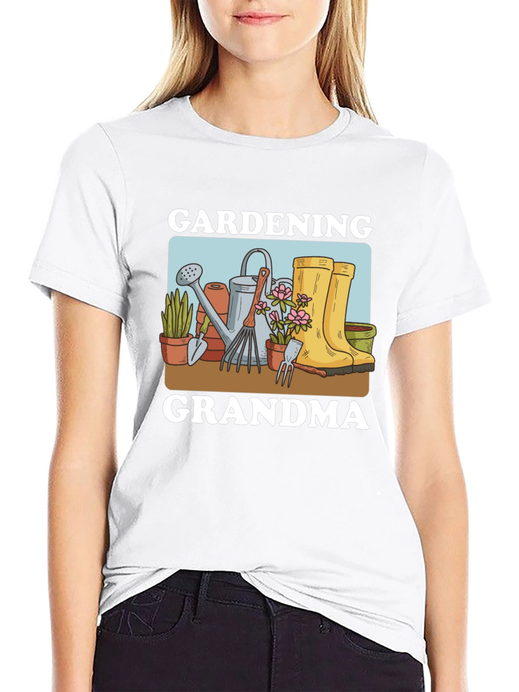 Gardening Grandma T-Shirt - Black