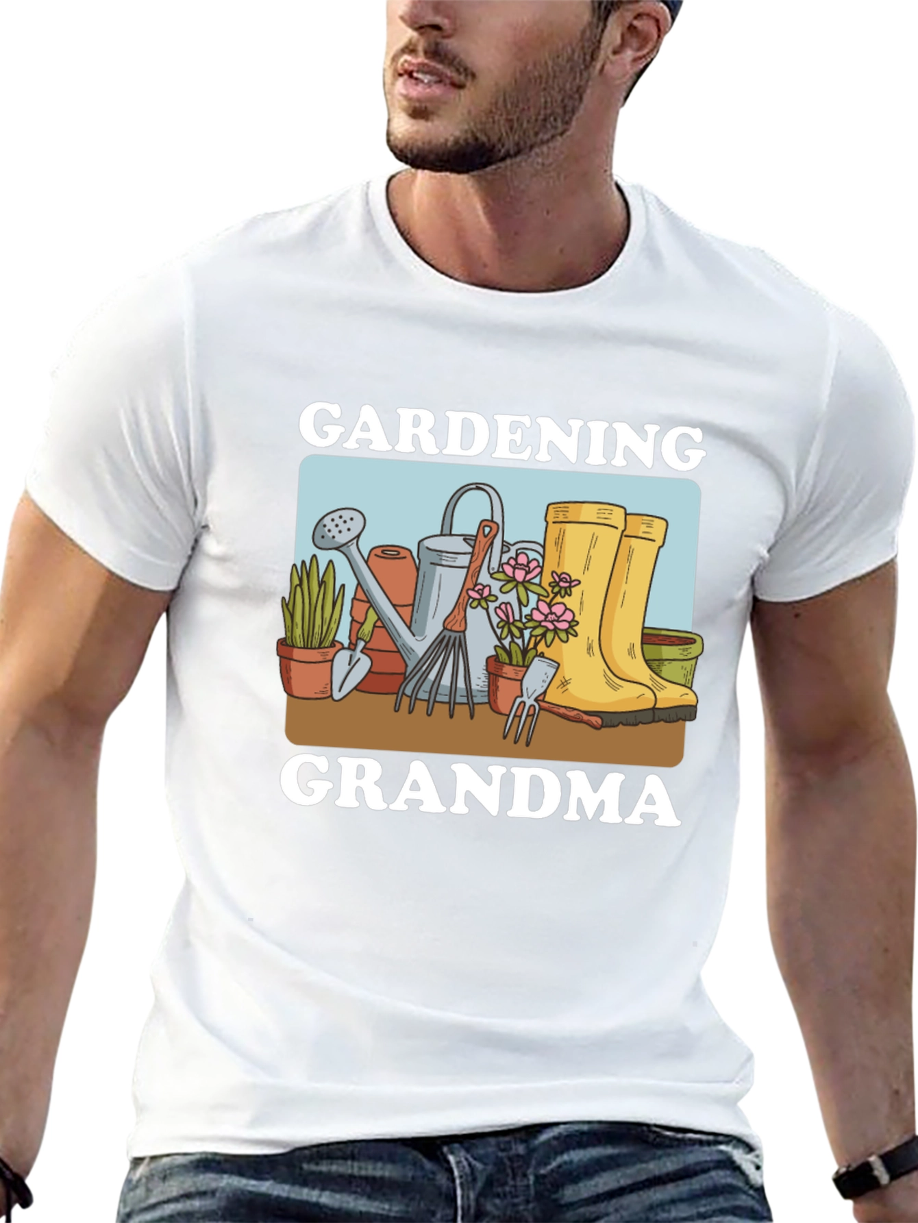 Gardening Grandma T-Shirt - Black