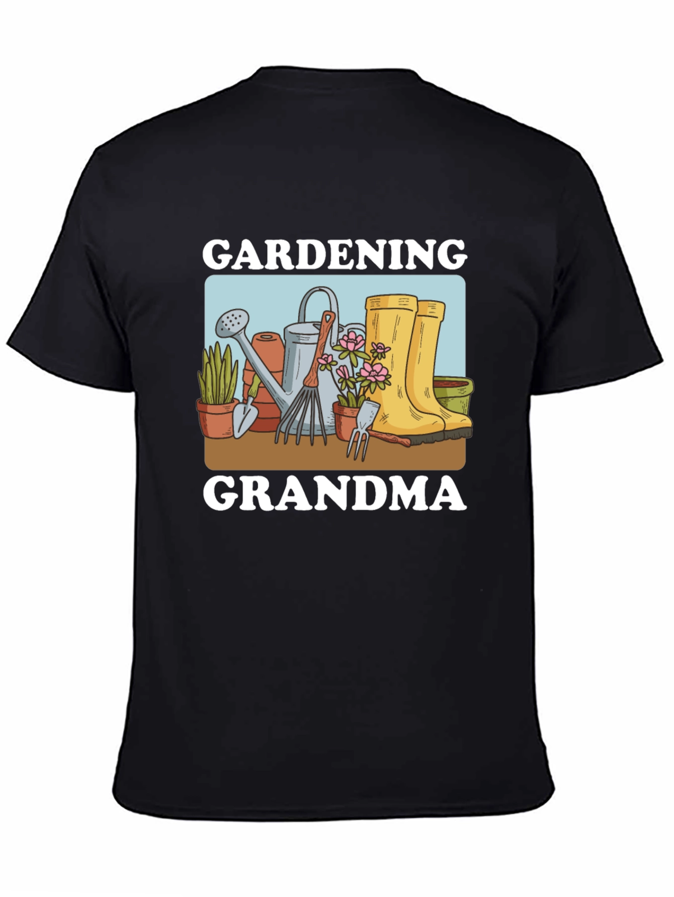 Gardening Grandma T-Shirt - Black