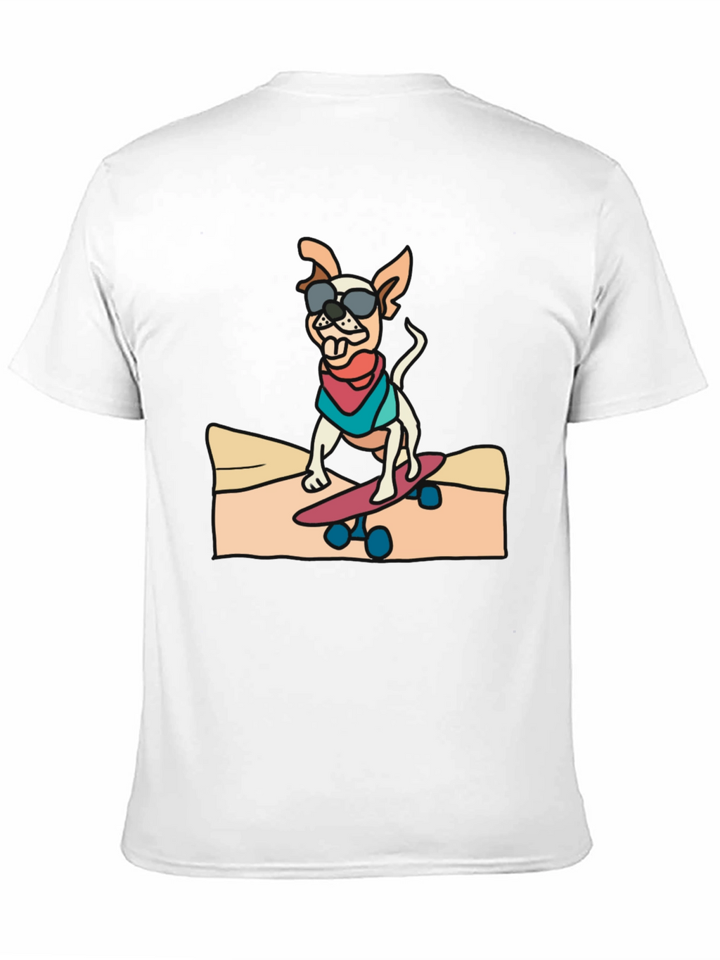Cool Dog Skateboard Graphic Tee