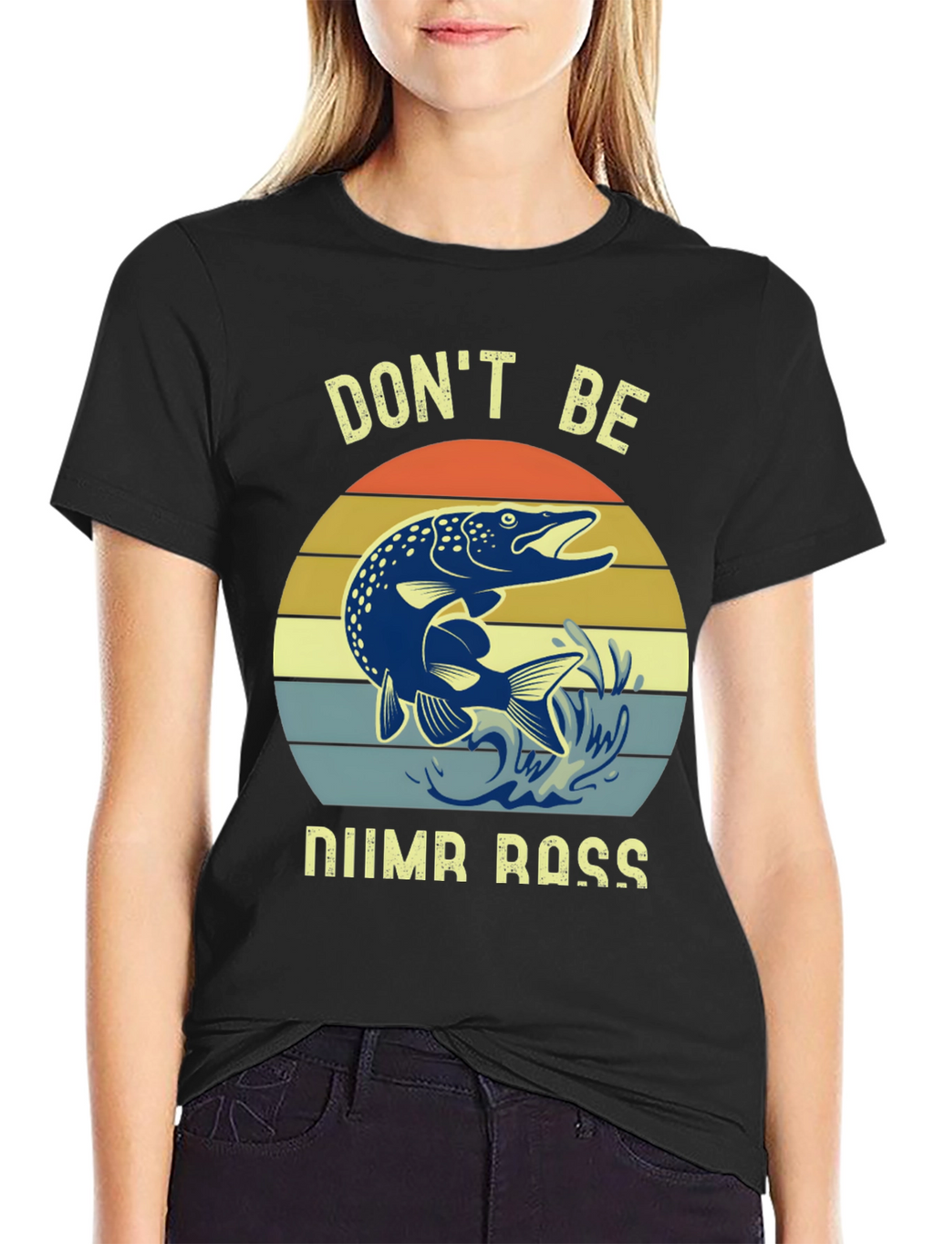 Dont Be Numb Bass Fishing Graphic Tee