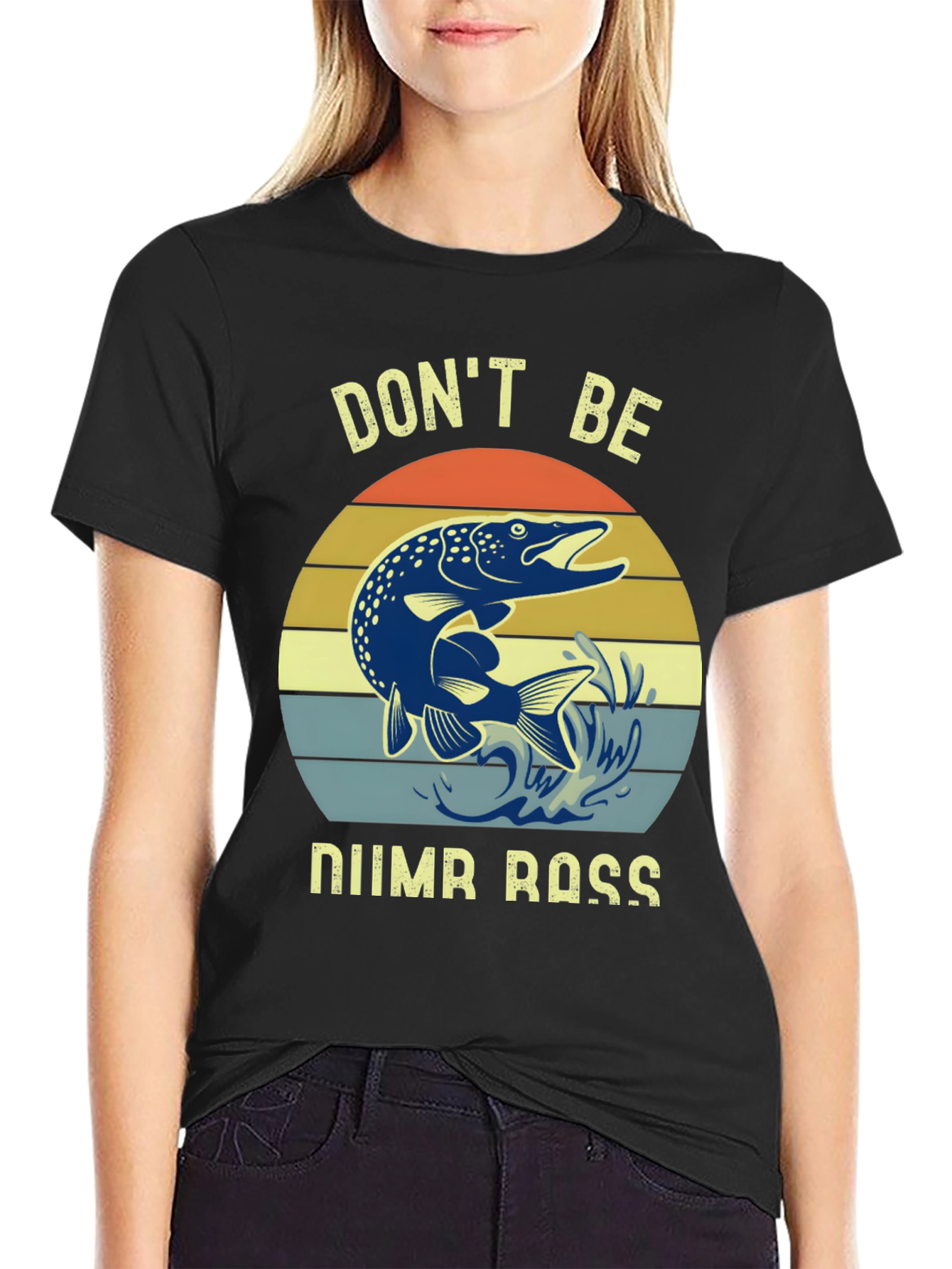 Dont Be Numb Bass Fishing Graphic Tee