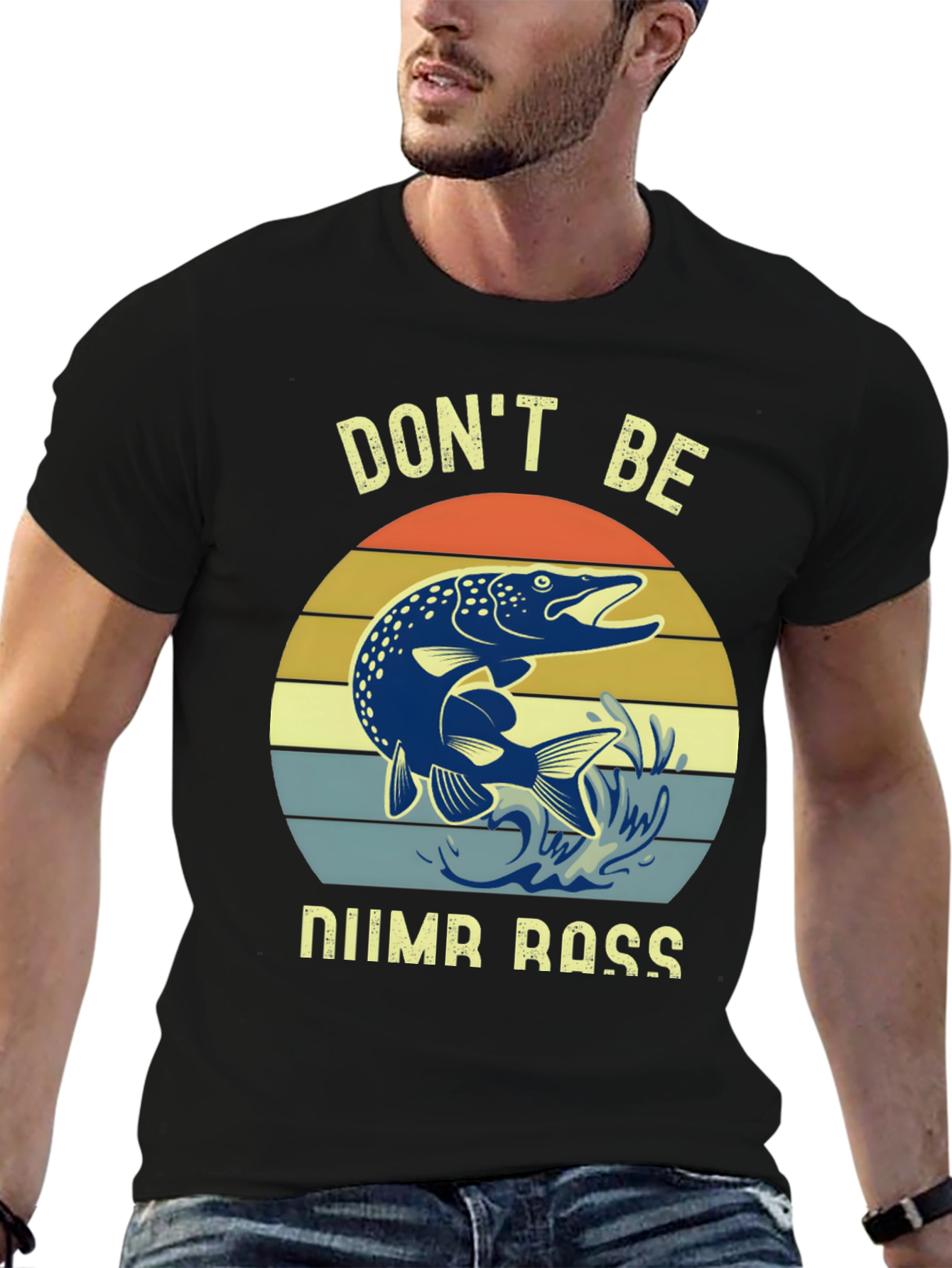 Dont Be Numb Bass Fishing Graphic Tee