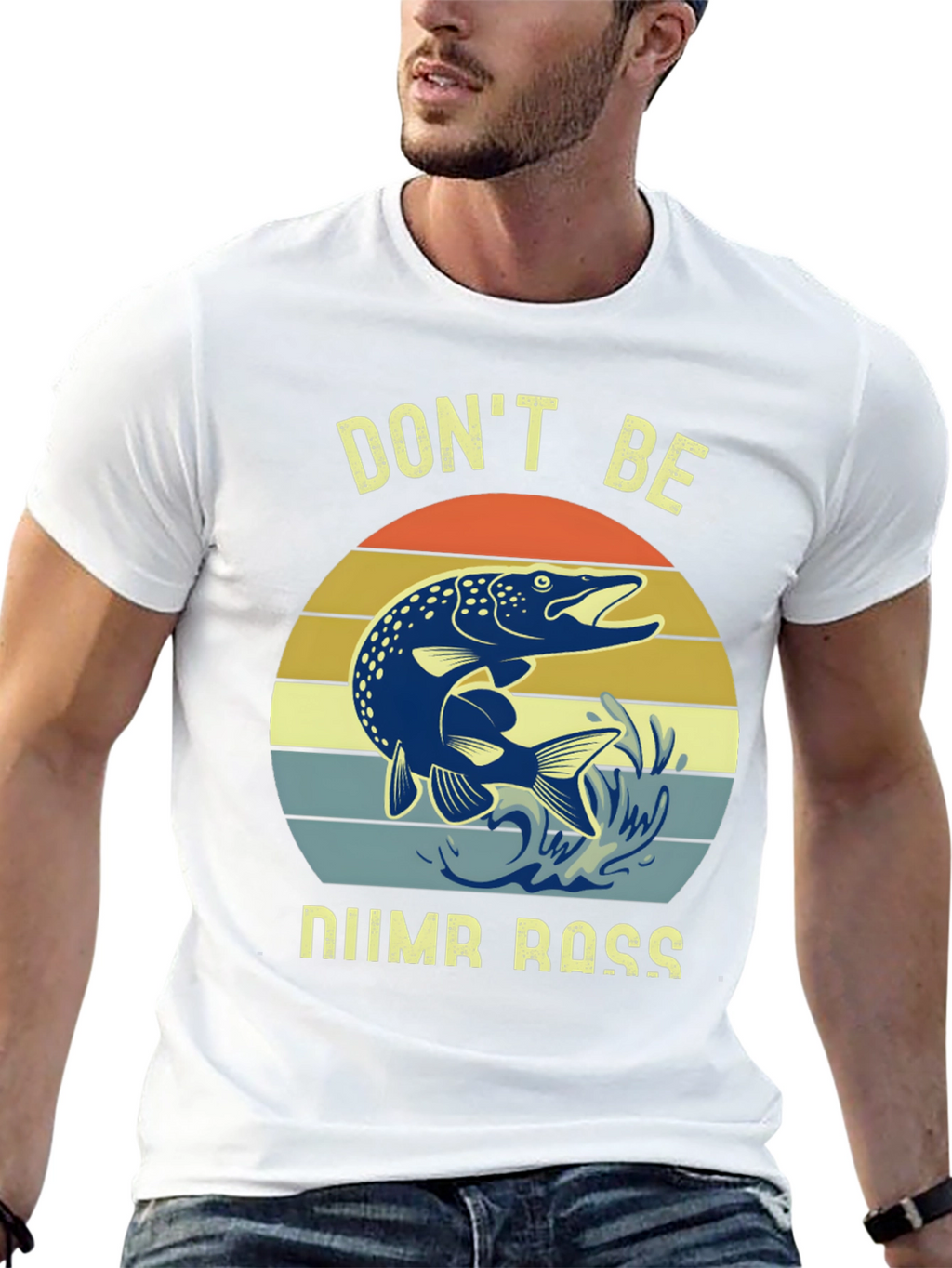 Dont Be Numb Bass Fishing Graphic Tee