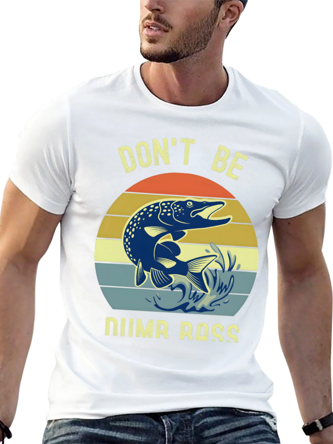 Dont Be Numb Bass Fishing Graphic Tee
