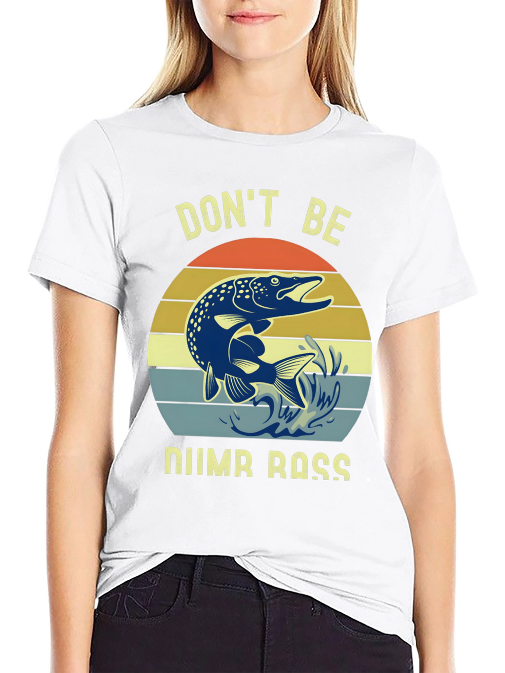 Dont Be Numb Bass Fishing Graphic Tee