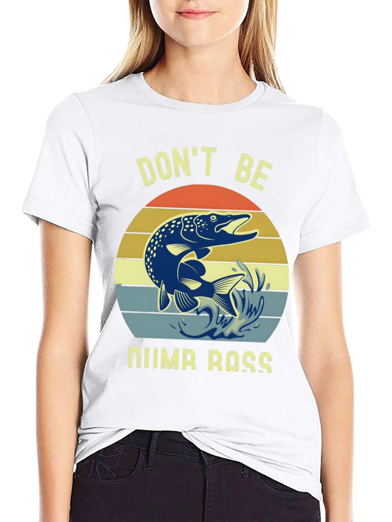Dont Be Numb Bass Fishing Graphic Tee