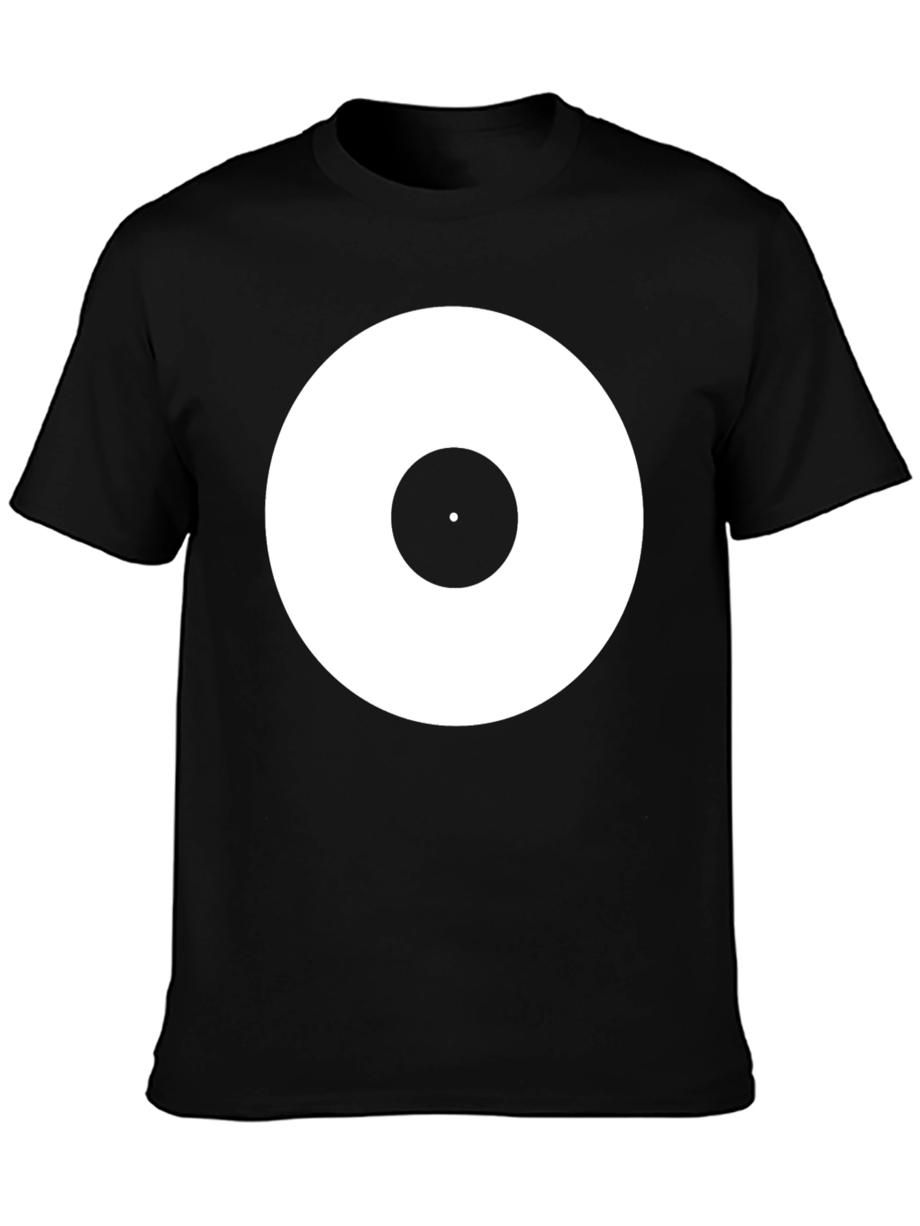Black T-Shirt with Target Style Design