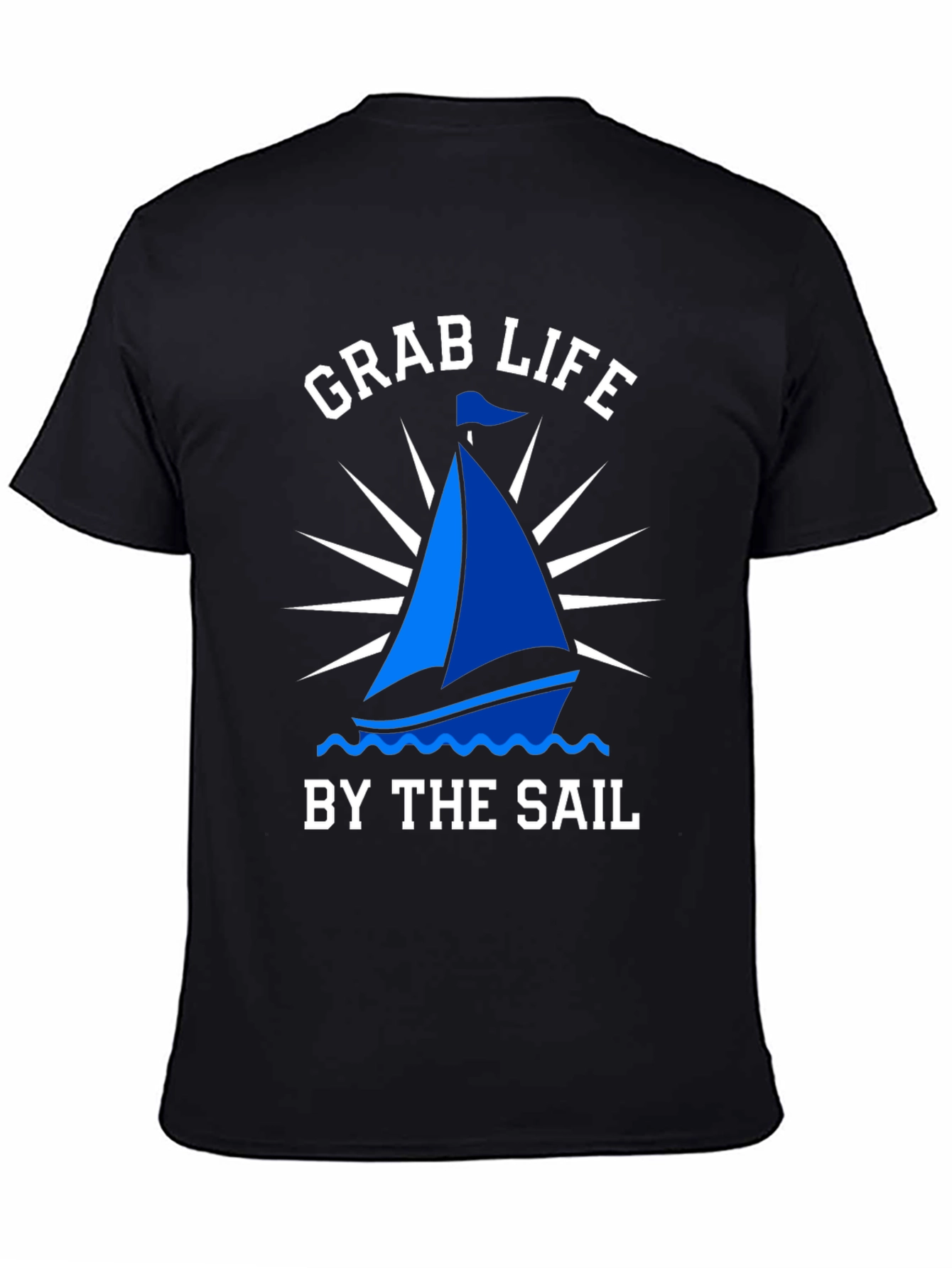 Grab Life By The Sail T-Shirt Nautical Boating Tee
