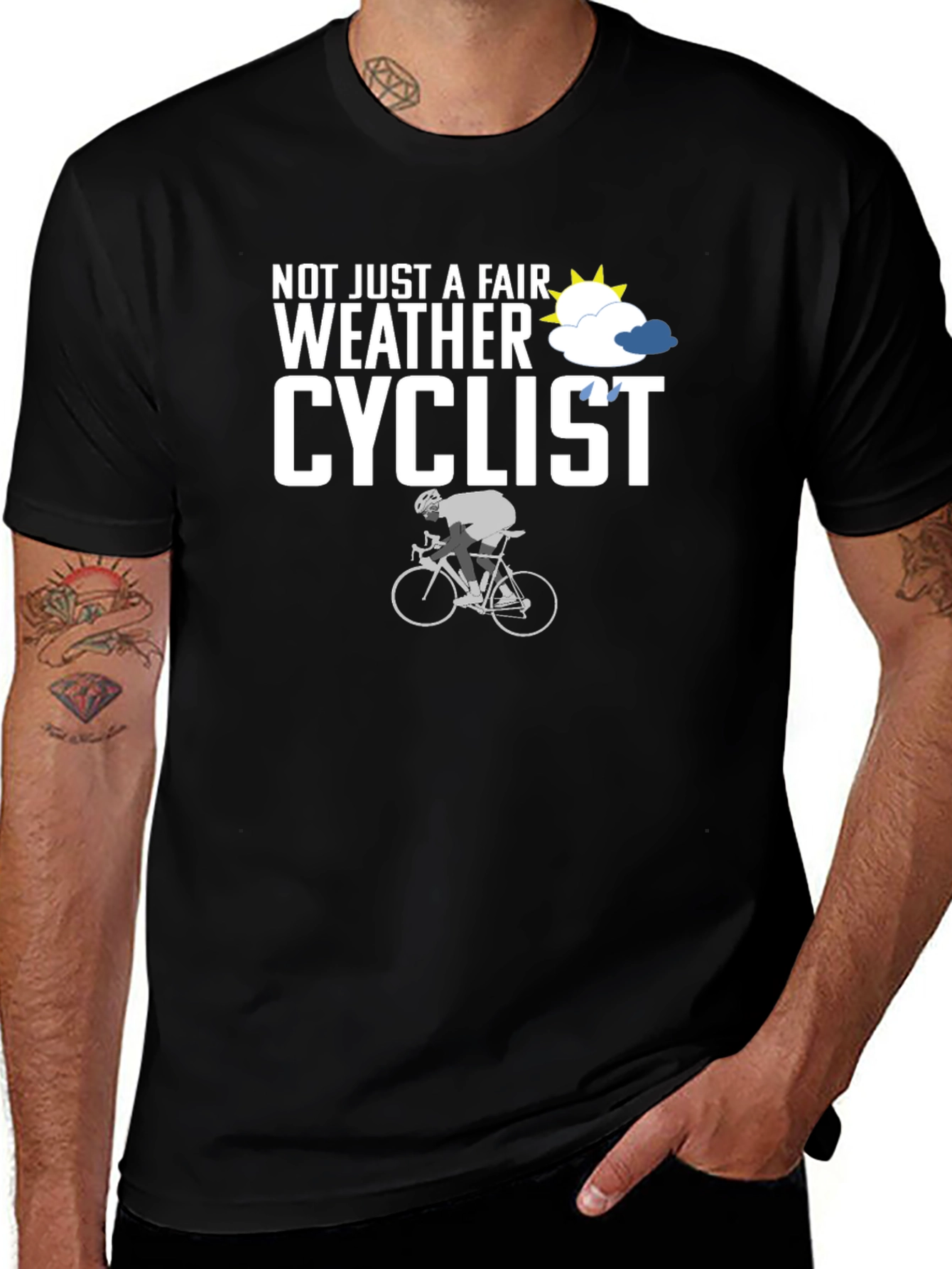 Fair Weather Cyclist T-Shirt - Cycling Enthusiast Apparel