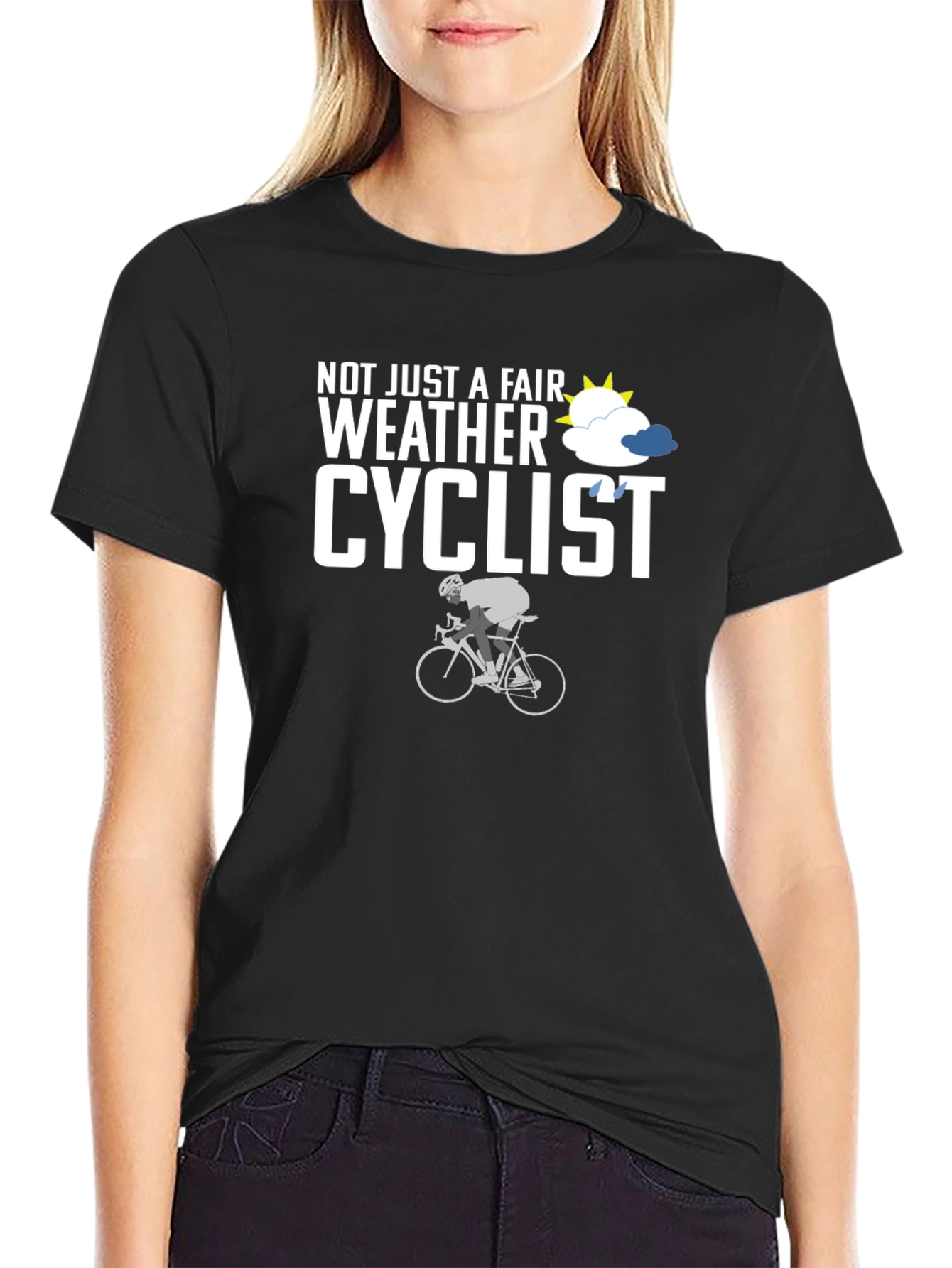 Fair Weather Cyclist T-Shirt - Cycling Enthusiast Apparel