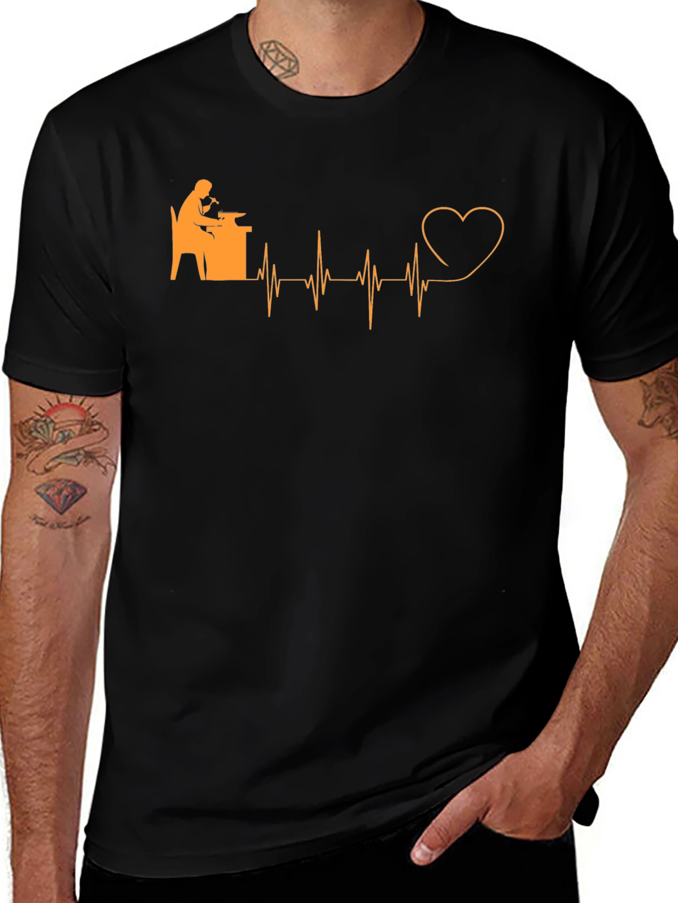 Blacksmith Heartbeat Graphic T-Shirt