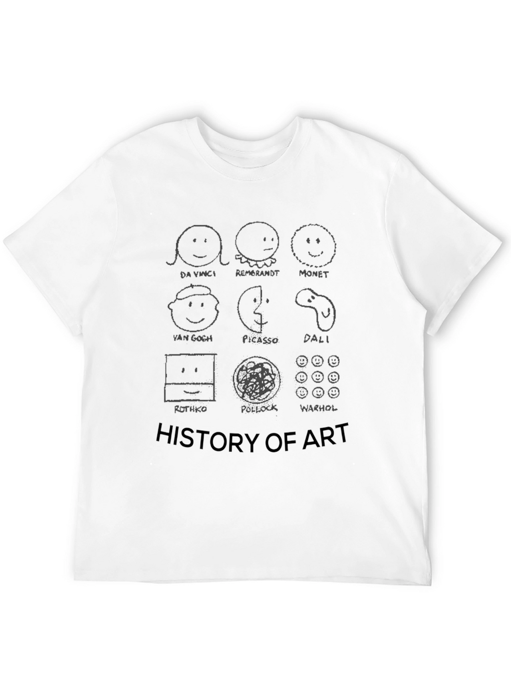 History of Art Black T-Shirt