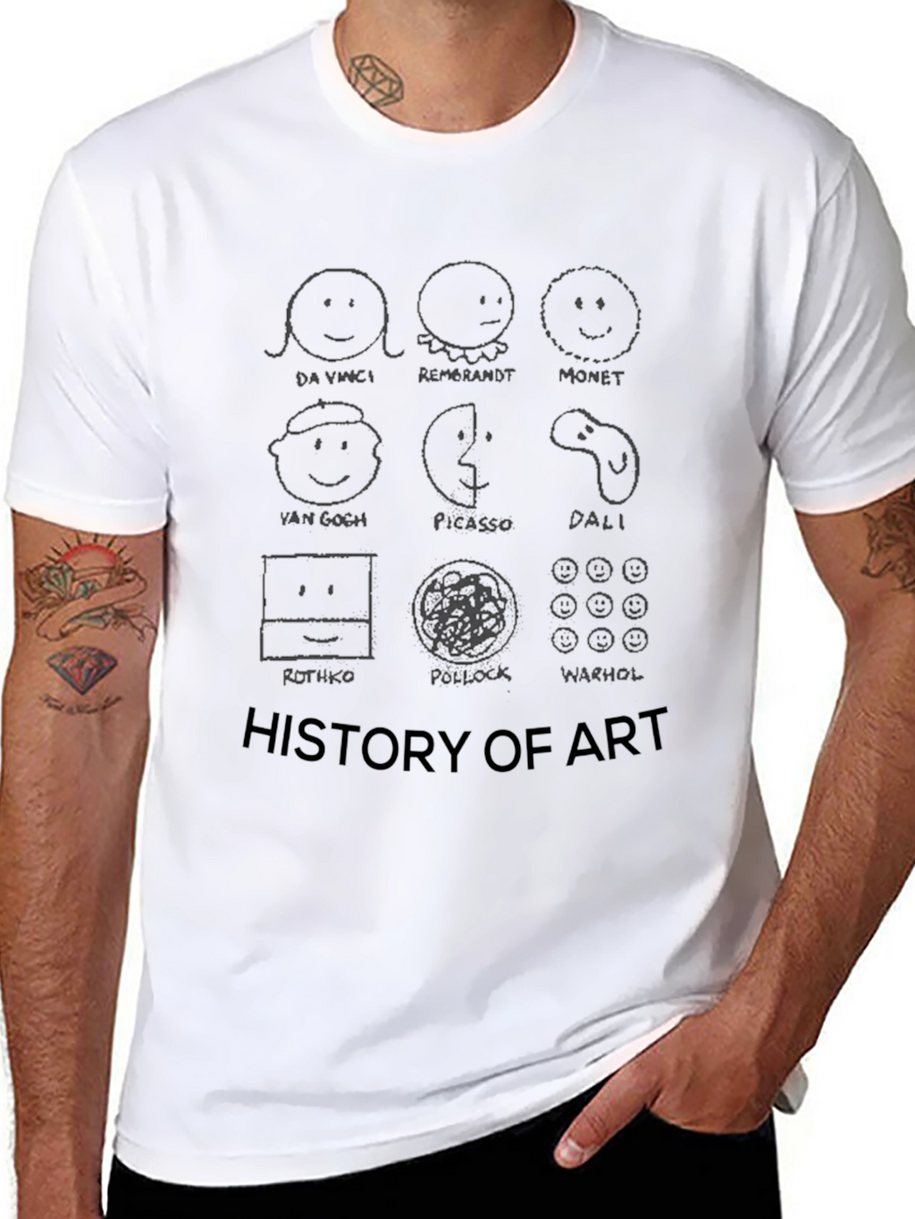 History of Art Black T-Shirt