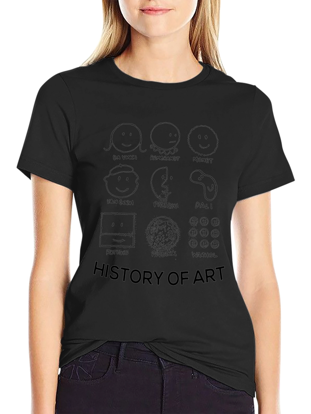 History of Art Black T-Shirt
