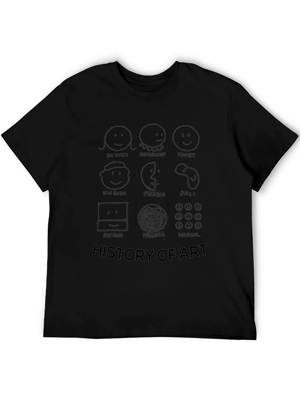 History of Art Black T-Shirt