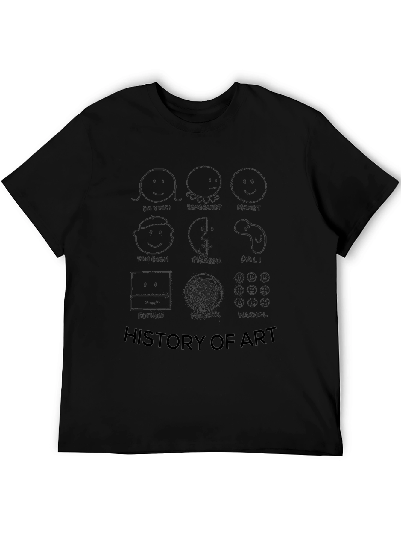 History of Art Black T-Shirt